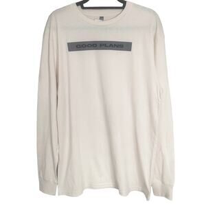 100% Cotton Long Sleeve Graphic Tee Crew Neck T-Shirt Mens Sz Large Streetwear